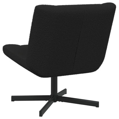 Sedia girevole Nero 63 x 75 x 76 cm Pelle di Pecora