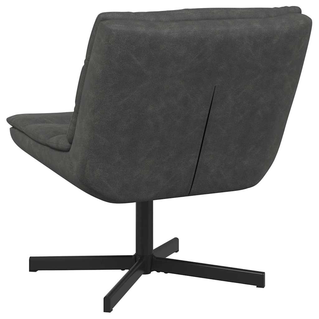 Sedia girevole Nero 63 x 75 x 76 cm PU Antico - homemem39