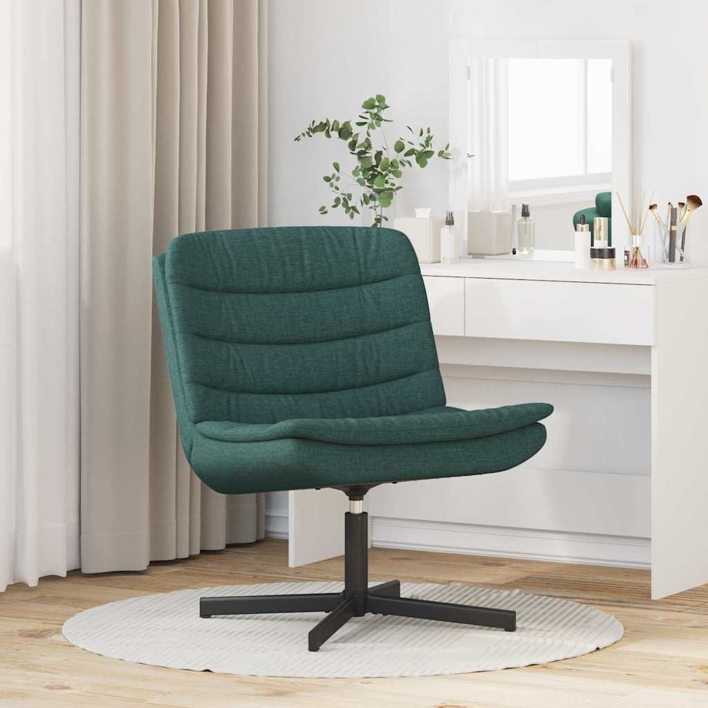 Sedia girevole Verde Scuro 63 x 75 x 76 cm Tessuto - homemem39