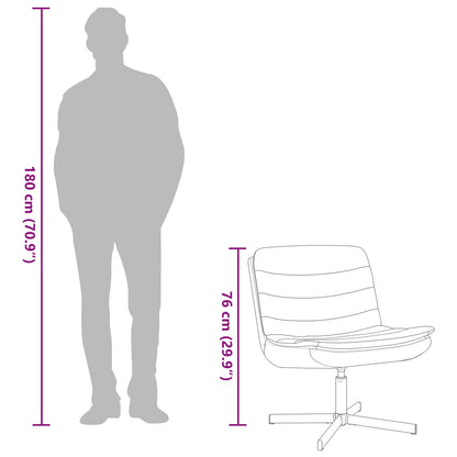 Sedia girevole Blu 63 x 75 x 76 cm Tessuto