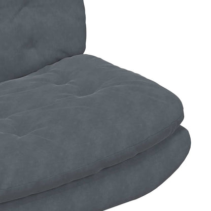 Poltrona Relax con Base Girevole Grigio scuro 63 x 75 x 76 cm - homemem39