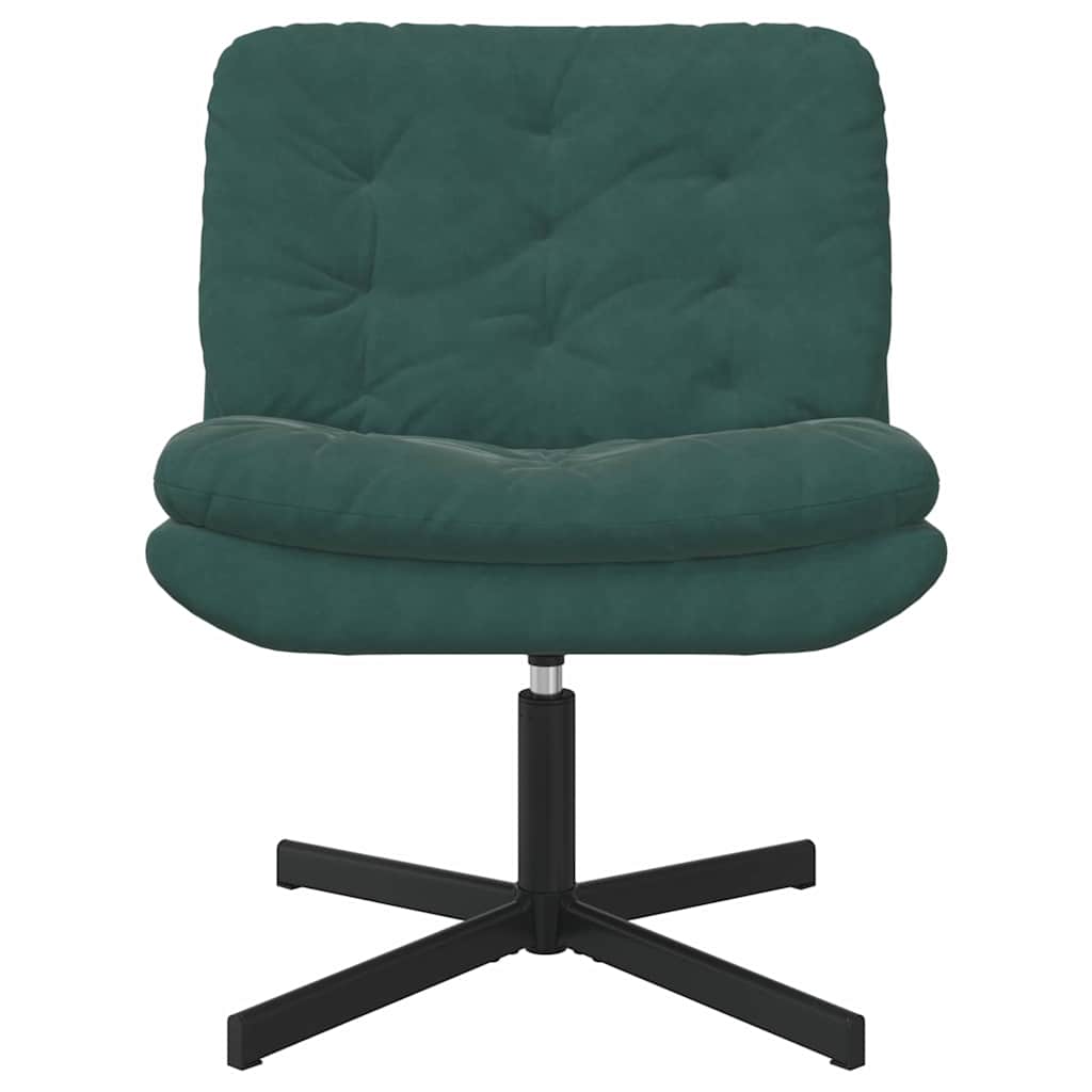 Poltrona Relax con Base Girevole Verde Scuro 63 x 75 x 76 cm - homemem39