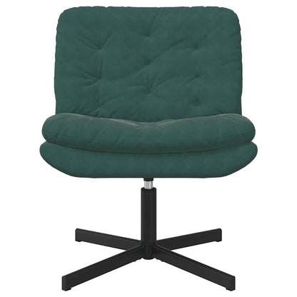 Poltrona Relax con Base Girevole Verde Scuro 63 x 75 x 76 cm - homemem39
