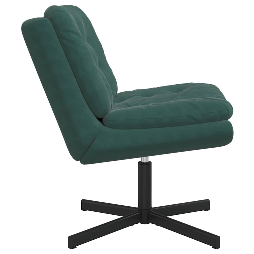 Poltrona Relax con Base Girevole Verde Scuro 63 x 75 x 76 cm - homemem39