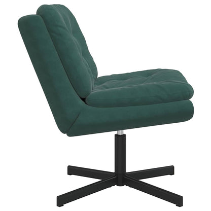 Poltrona Relax con Base Girevole Verde Scuro 63 x 75 x 76 cm - homemem39