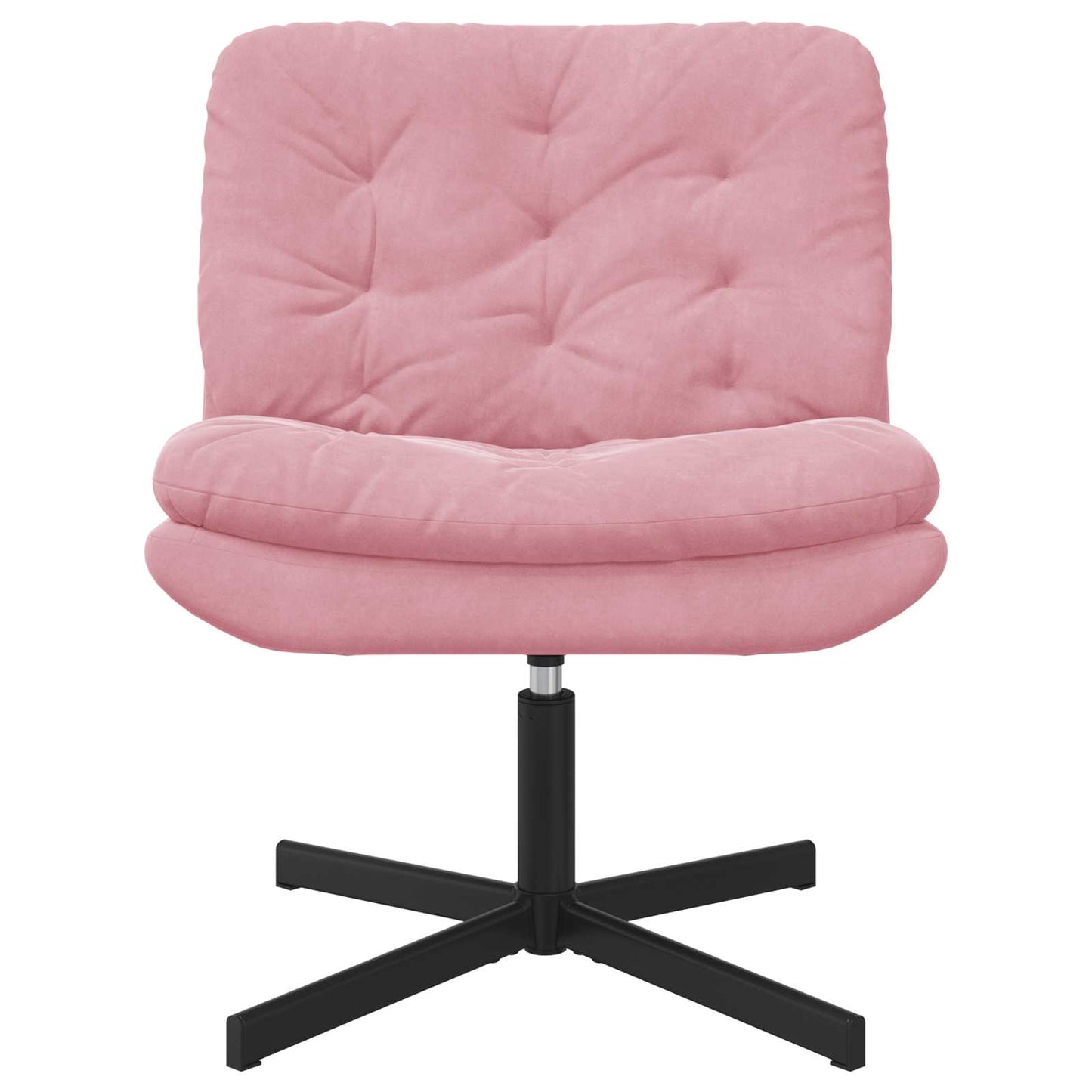 Poltrona Relax con Base Girevole Rosa 63 x 75 x 76 cm Velluto