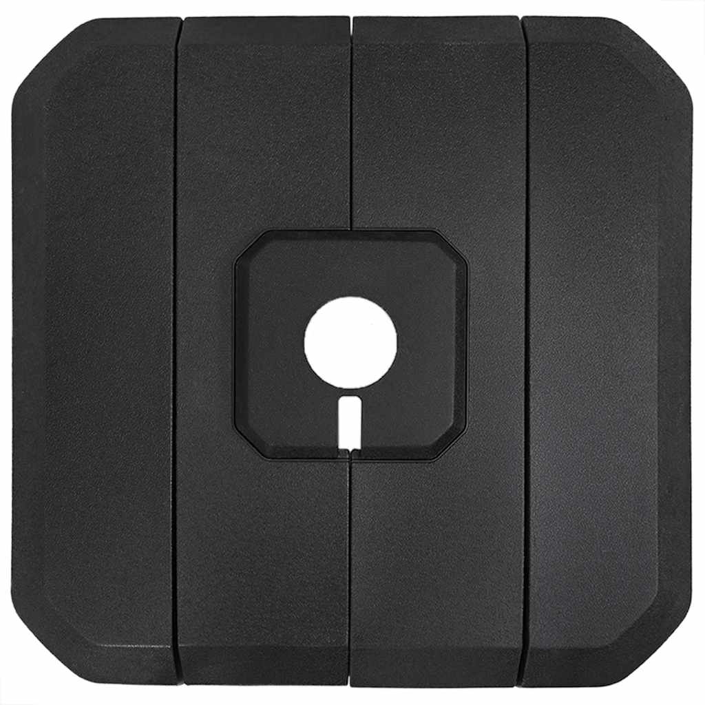 Set di Base per Ombrellone Alveare 4 pcs Nero 98 x 98 x 13 cm