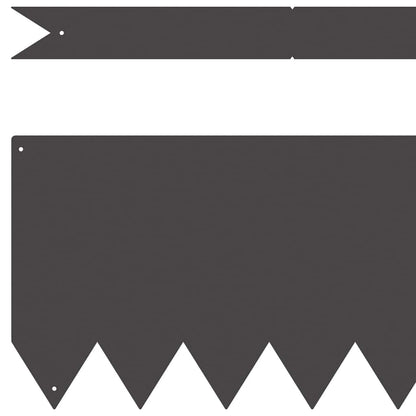 Bordure per prato 50 pcs Nero 100 x 0.5 x 20 cm Acciaio