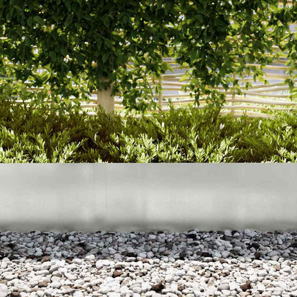 Bordure per prato 30 pcs Argento 100 x 0.5 x 30 cm