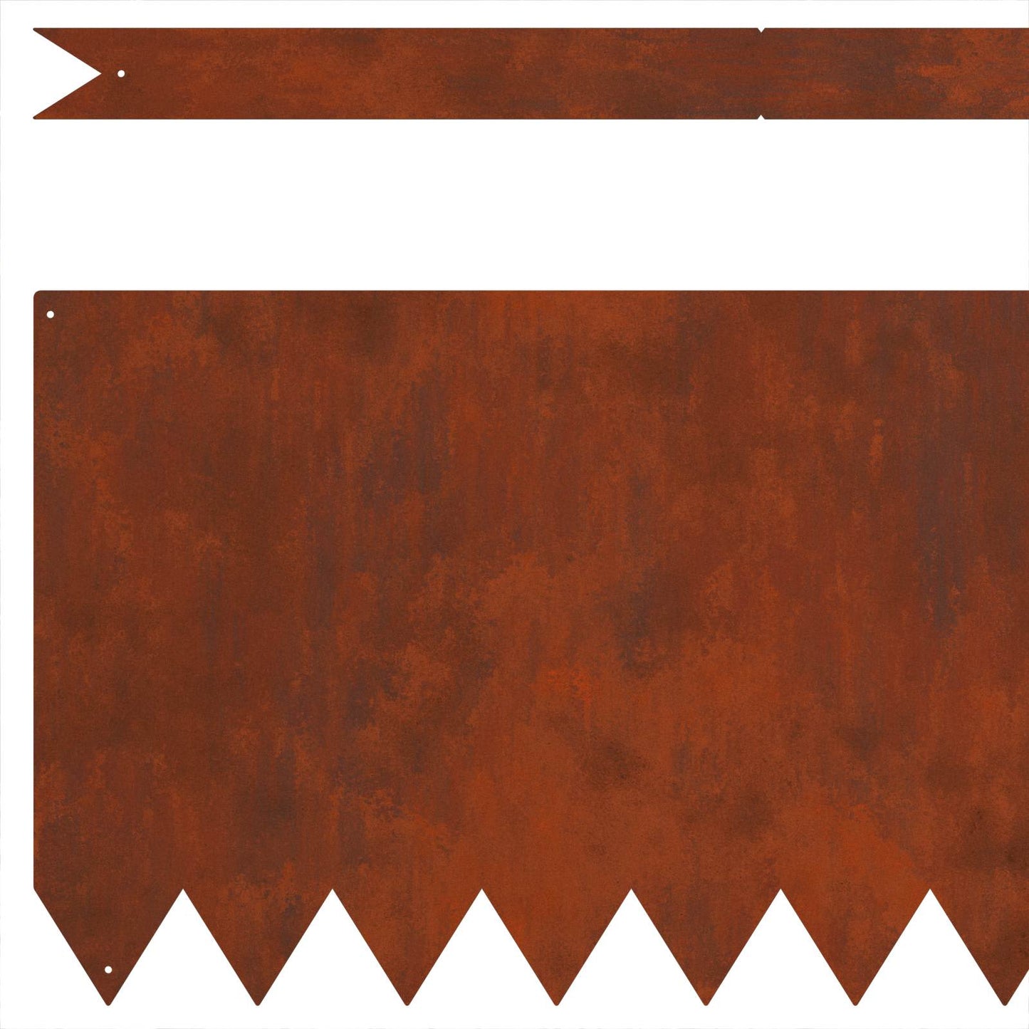 Bordura per Prato 30 pcs Ruggine 100 x 0,05 x 30 cm