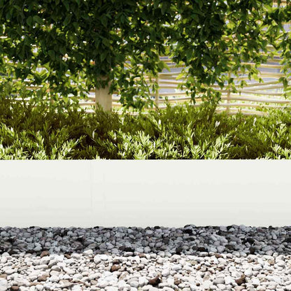 Bordura per Prato 50 pcs Bianco 100 x 0,05 x 30 cm | homemem39