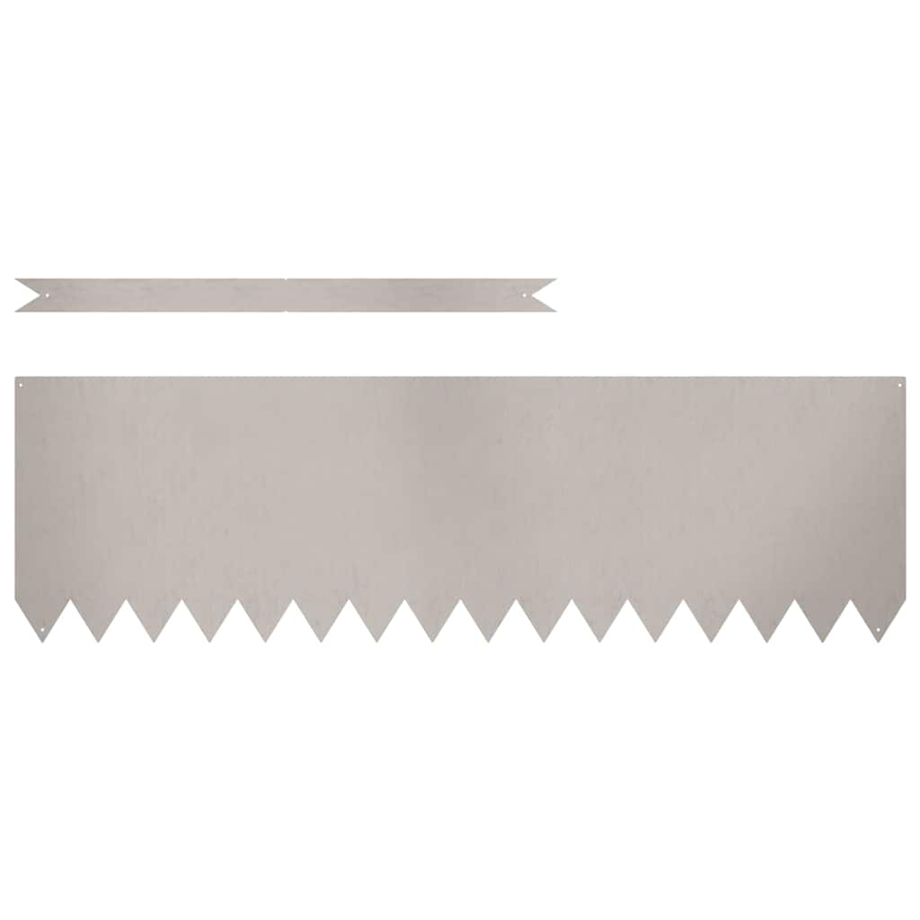 Bordura per Prato 50 pcs Marrone 100 x 0.05 x 20 cm