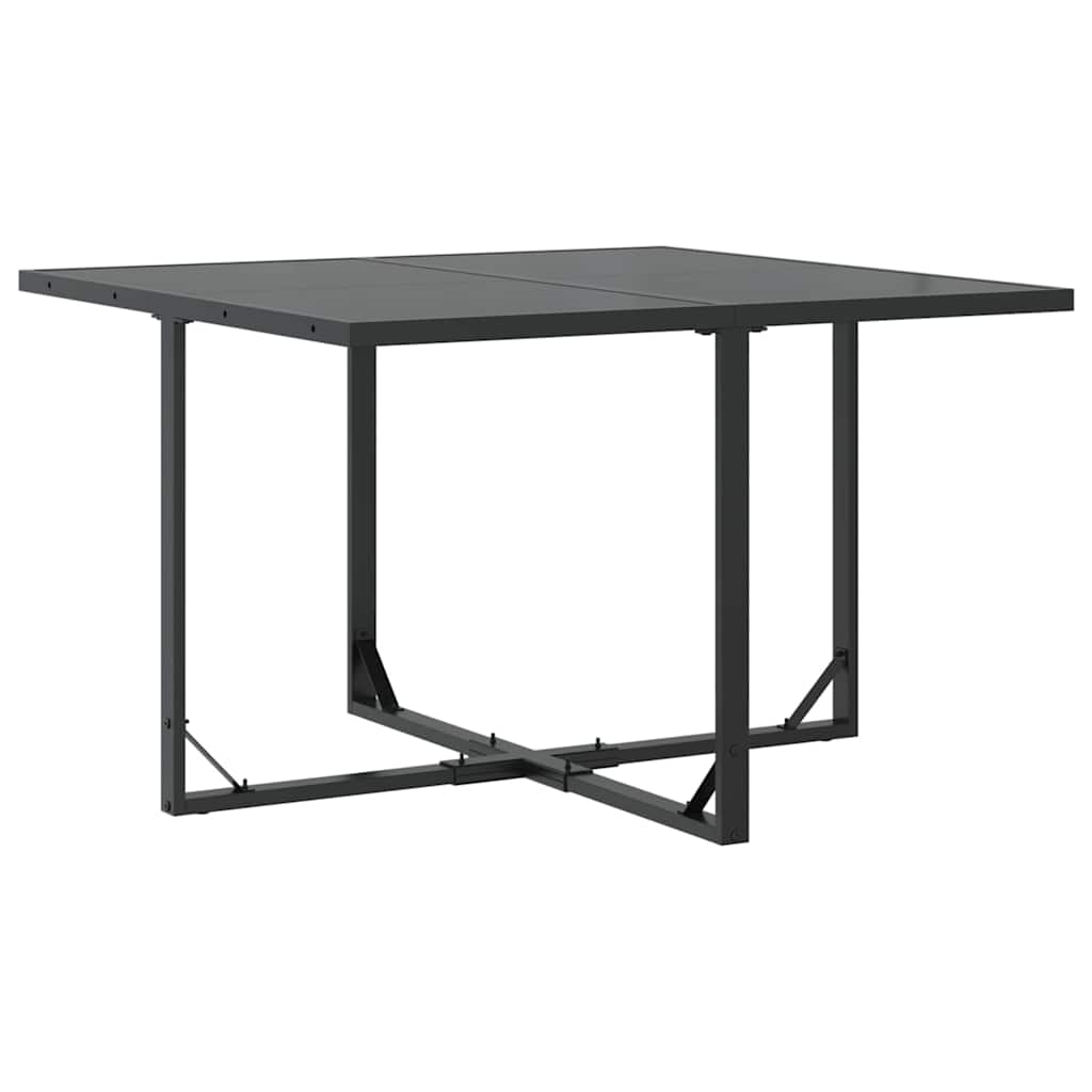 Set da Pranzo per Giardino 5 pcs Nero Acciaio | homemem39