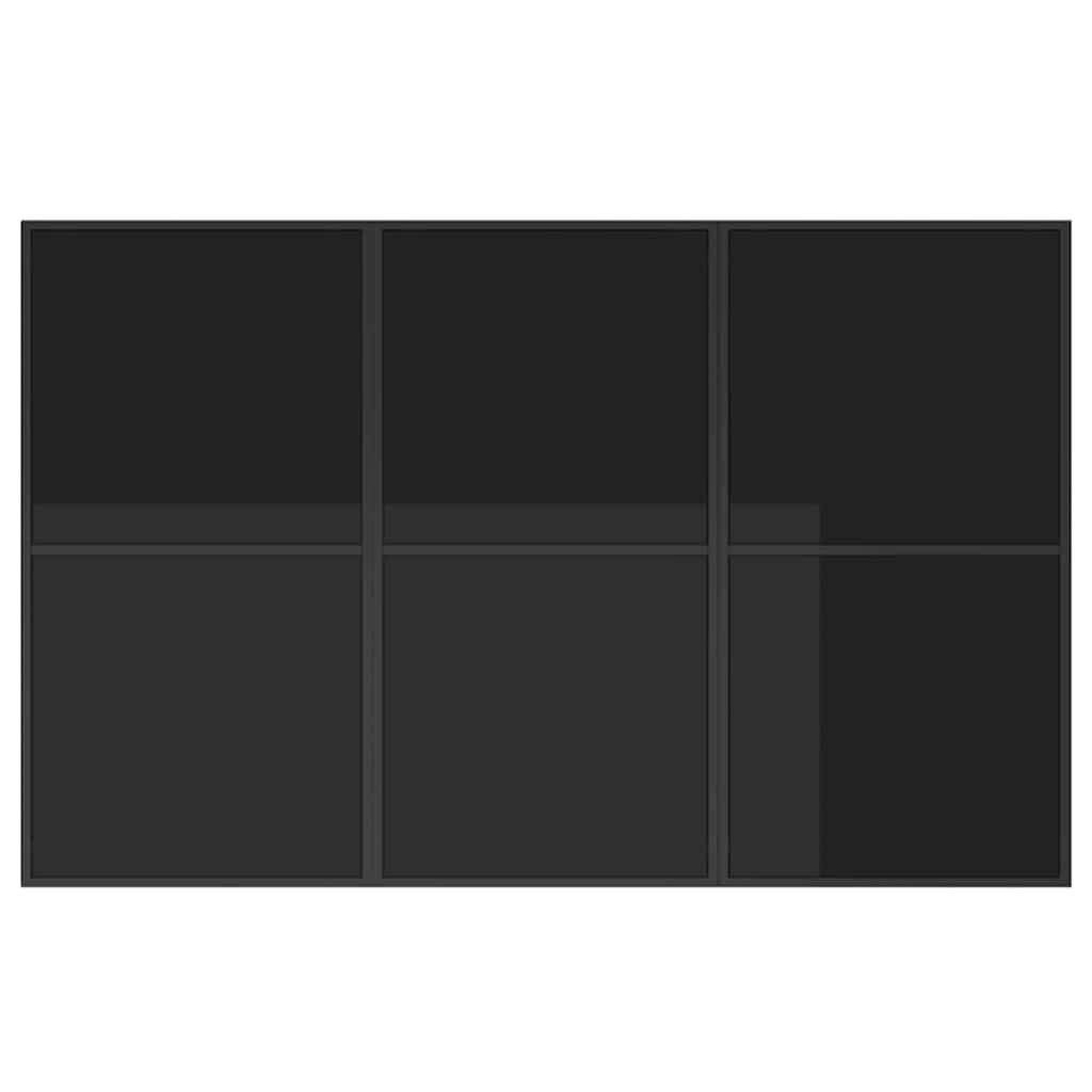 Set da Pranzo per Giardino 7 pcs Nero Acciaio | homemem39