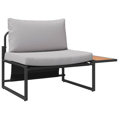 Set da Pranzo per Giardino 3 pcs Grigio chiaro Acciaio | homemem39