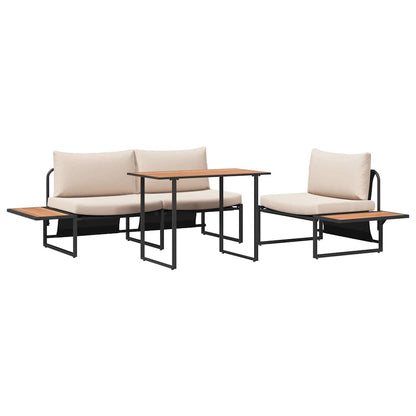Set da Pranzo per Giardino 3 pcs Talpa Acciaio