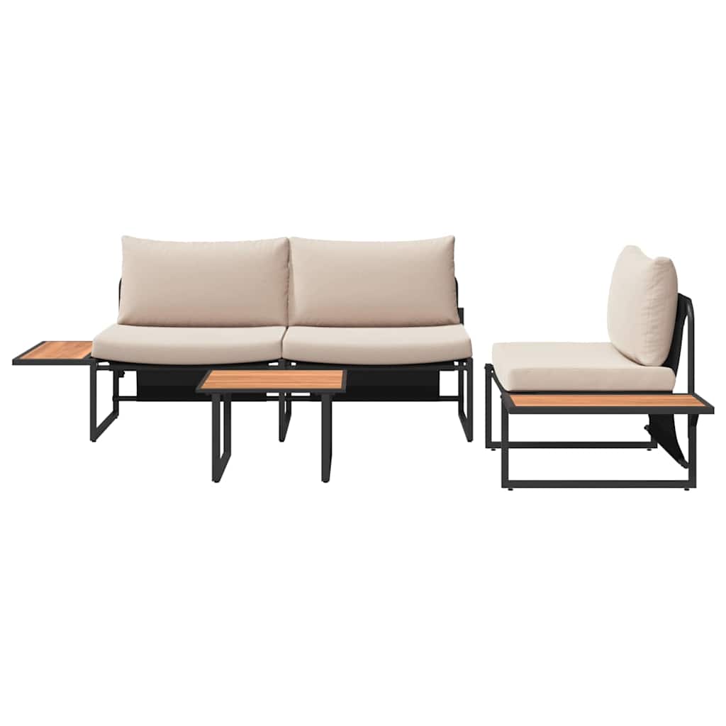 Set da Pranzo per Giardino 3 pcs Talpa Acciaio | homemem39