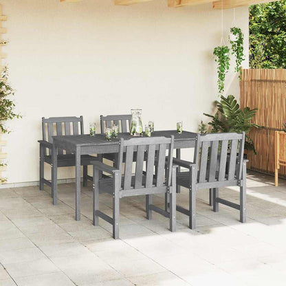 Sedia da pranzo da giardino con cuscino 4 pcs Grigio chiaro