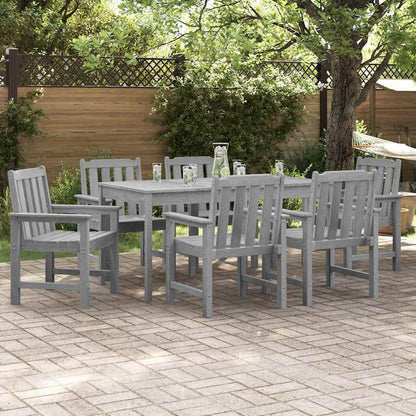 Sedia da pranzo da giardino 6 pcs Grigio chiaro