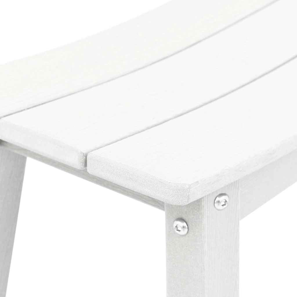 Set Bar da Giardino 3 pcs Bianco HDPE | homemem39