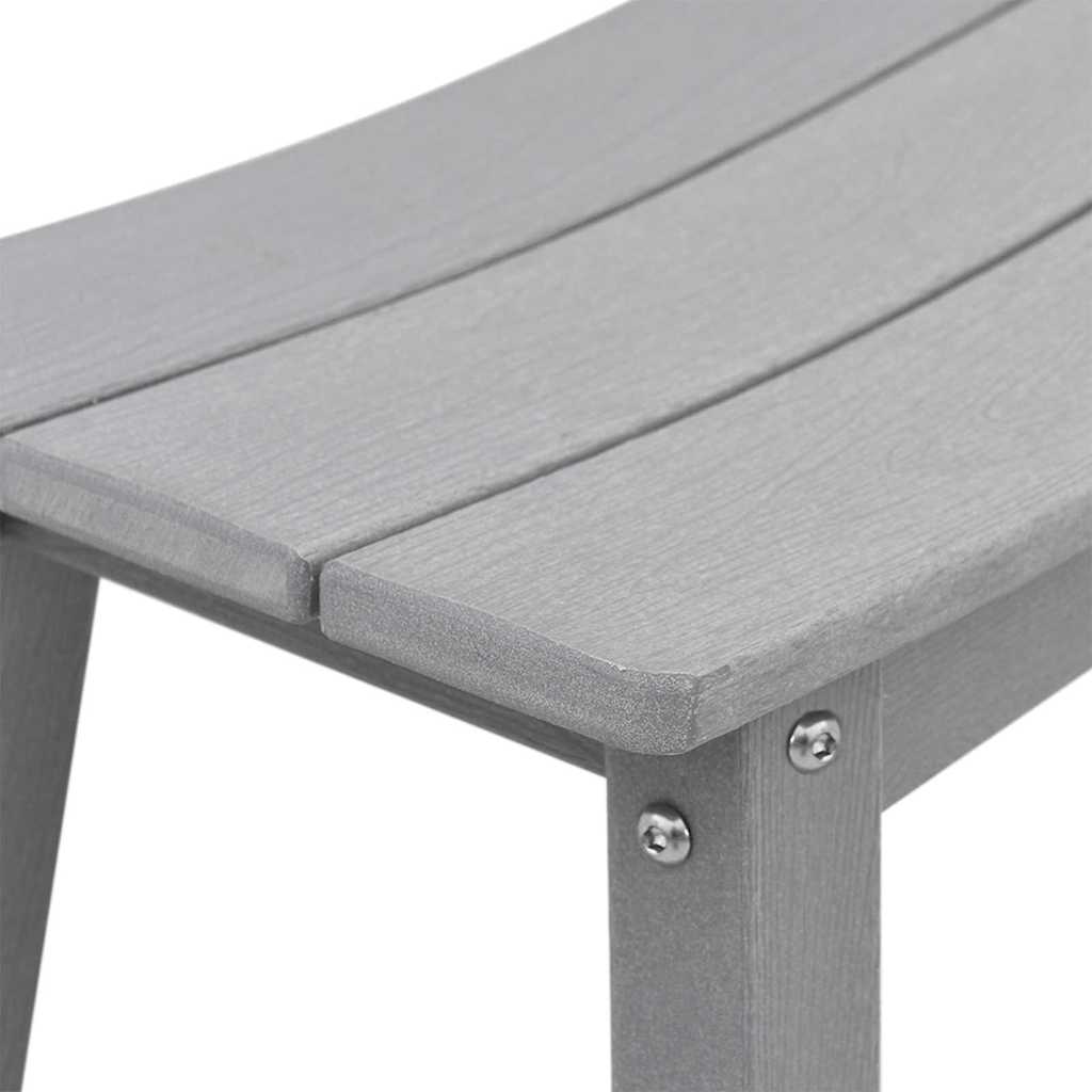 Set Bar da Giardino 3 pcs Grigio chiaro HDPE | homemem39