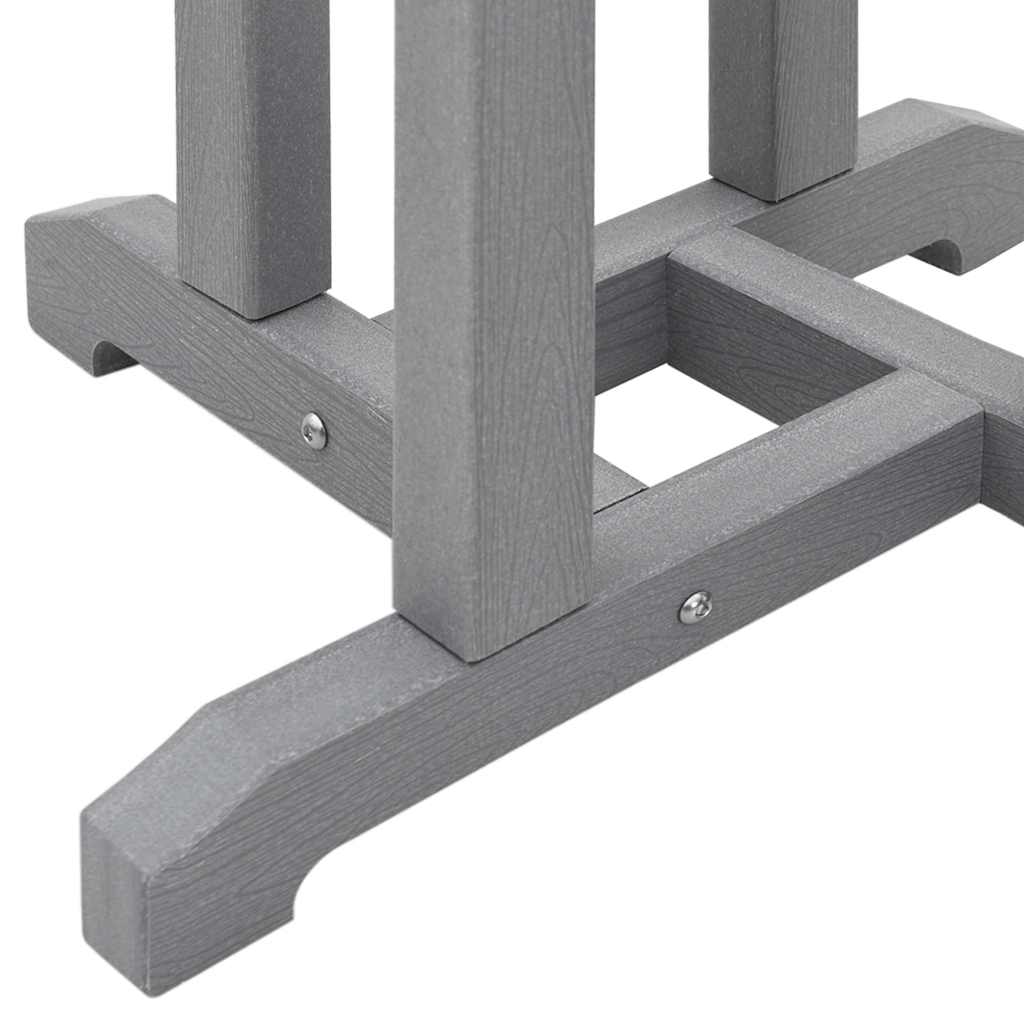 Set Bar da Giardino 3 pcs Grigio chiaro HDPE | homemem39