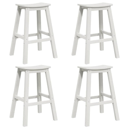 Set Bar da Giardino 4 pcs Bianco HDPE