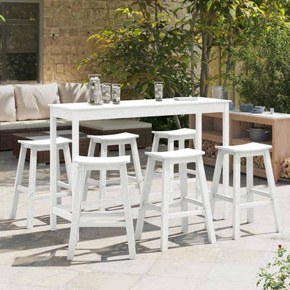 Set Bar da Giardino 6 pcs Bianco HDPE | homemem39