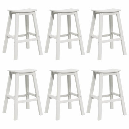 Set Bar da Giardino 6 pcs Bianco HDPE | homemem39
