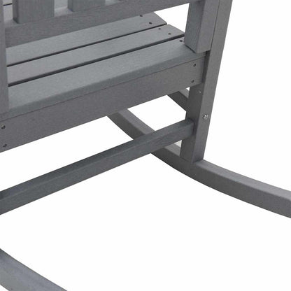 Sedia a dondolo 2 pcs Grigio chiaro 92 x 70 x 108 cm | homemem39