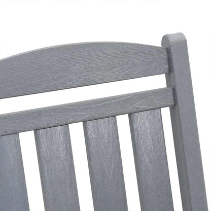 Sedia a dondolo 3 pcs Grigio chiaro Polietilene | homemem39