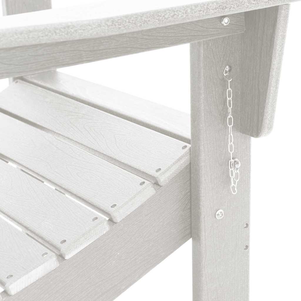 Sedia da Giardino 2 pcs Bianco 80.5 x 74.5 x 92 cm Polietilene | homemem39