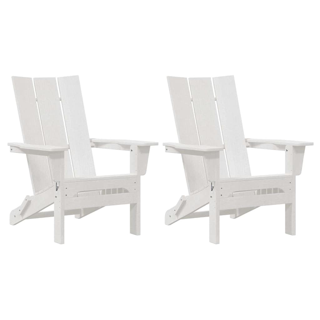 Mobili da lounge da giardino 2 pcs Bianco 74.5 x 80.5 x 90cm