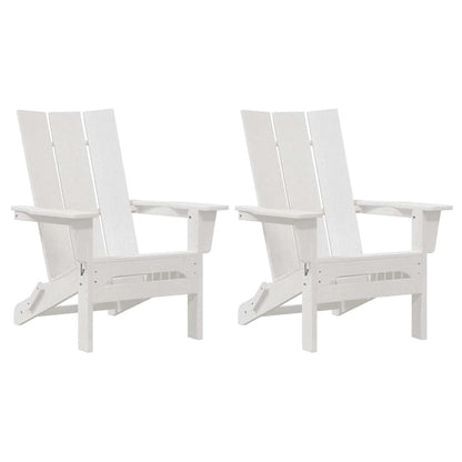 Mobili da lounge da giardino 2 pcs Bianco 74.5 x 80.5 x 90cm