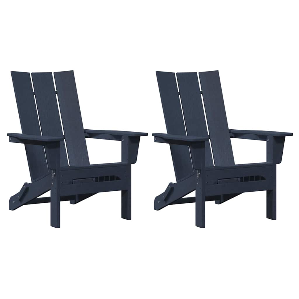 Mobili da lounge da giardino 2 pcs Navy 74.5 x 80.5 x 90cm