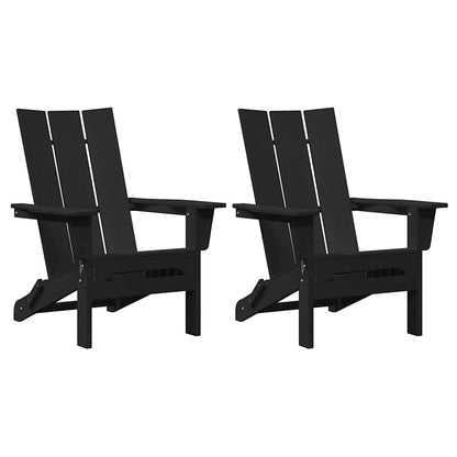 Mobili da lounge da giardino 2 pcs Nero 74.5 x 80.5 x 90cm