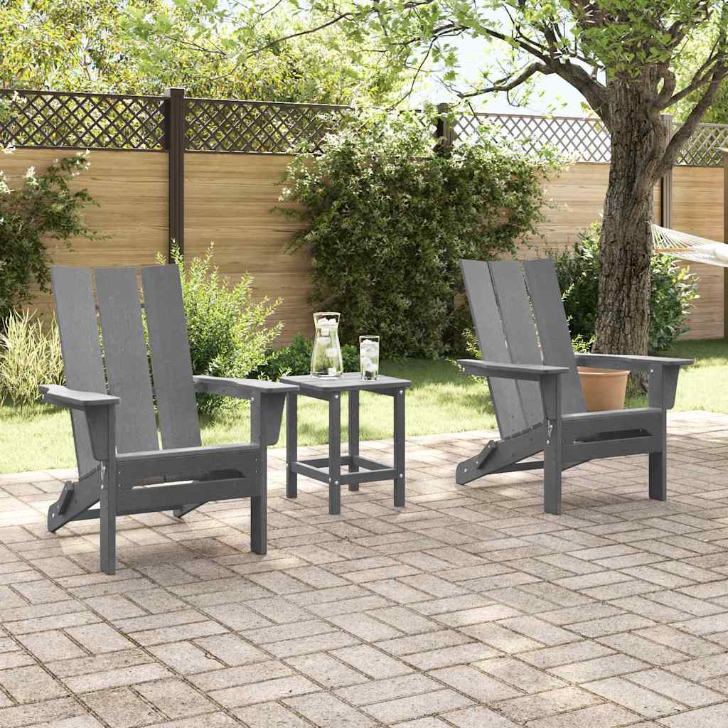 Mobili da lounge da giardino 2 pcs Grigio chiaro