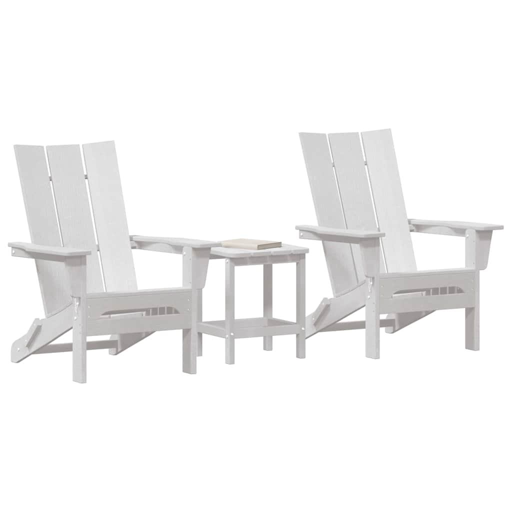Mobili da lounge da giardino 3 pcs Bianco 38 x 38 x 46cm