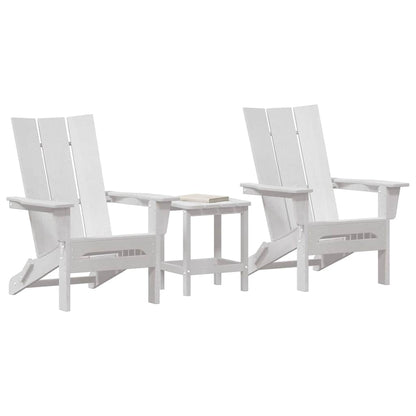 Mobili da lounge da giardino 3 pcs Bianco 38 x 38 x 46cm