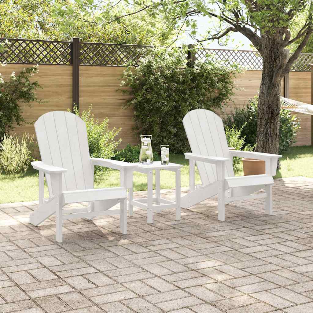 Mobili da lounge da giardino 2 pcs Bianco 74 x 82 x 90cm
