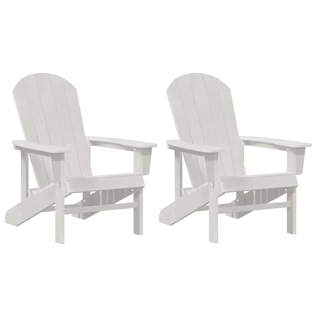 Mobili da lounge da giardino 2 pcs Bianco 74 x 82 x 90cm
