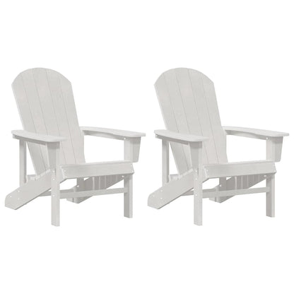 Mobili da lounge da giardino 2 pcs Bianco 74 x 82 x 90cm