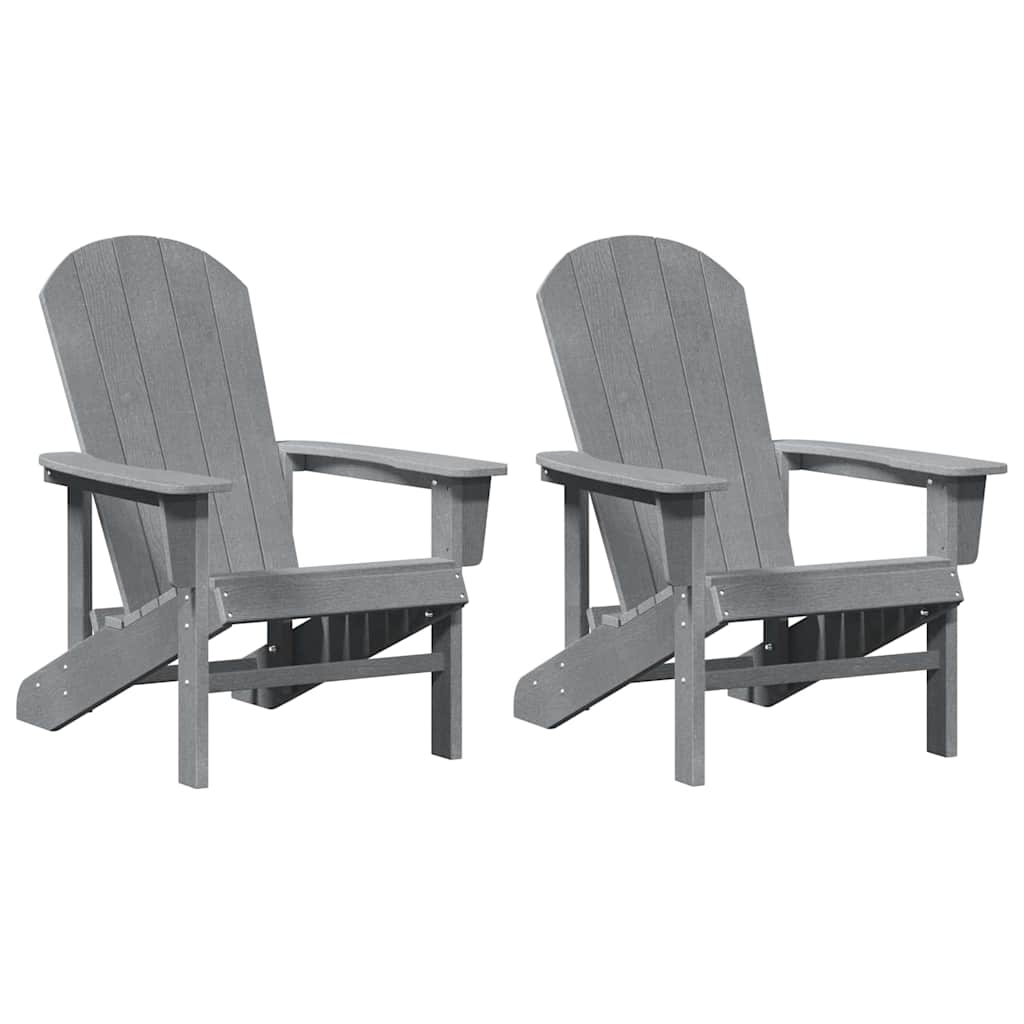 Mobili da lounge da giardino 2 pcs Grigio chiaro 74 x 82 x 90cm