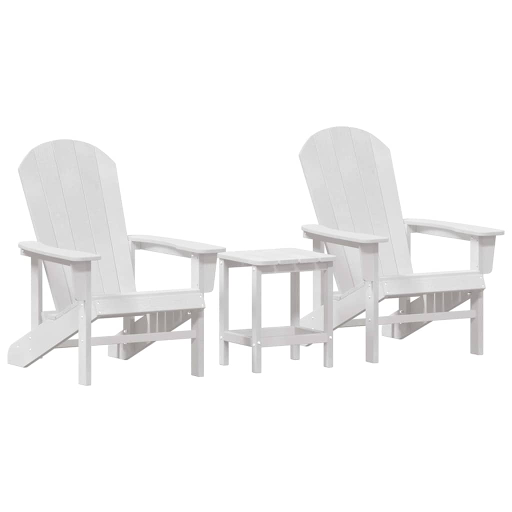 Mobili da lounge da giardino 3 pcs Bianco 38 x 38 x 46cm