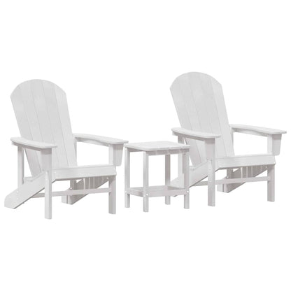 Mobili da lounge da giardino 3 pcs Bianco 38 x 38 x 46cm