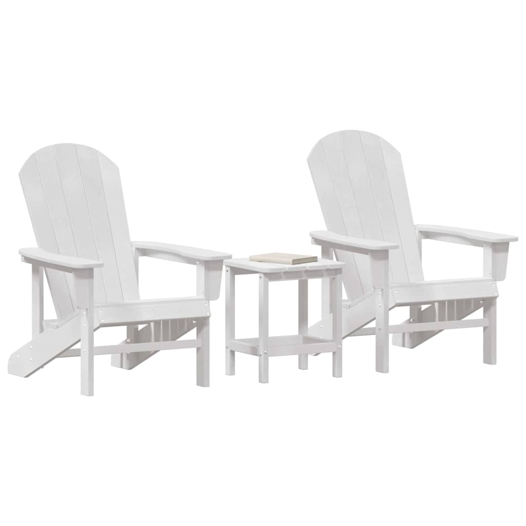 Mobili da lounge da giardino 3 pcs Bianco 38 x 38 x 46cm