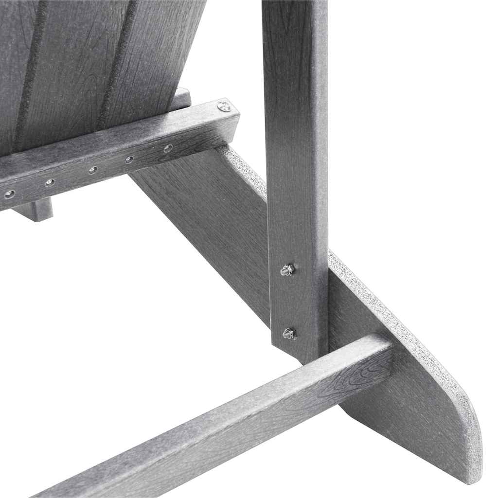 Sedia da Giardino 3 pcs Grigio chiaro Polietilene | homemem39