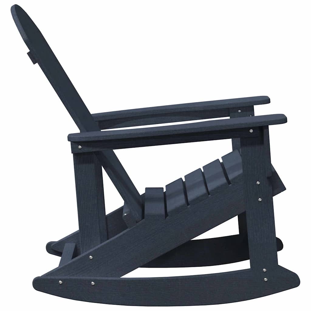 Sdraio Rocking Adirondack 2 pcs Blu navy HDPE