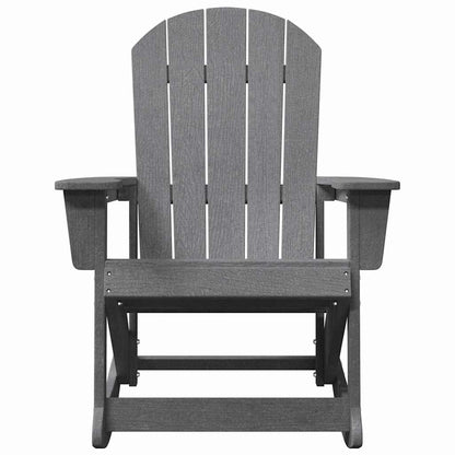 Sdraio Rocking Adirondack 2 pcs Grigio chiaro HDPE