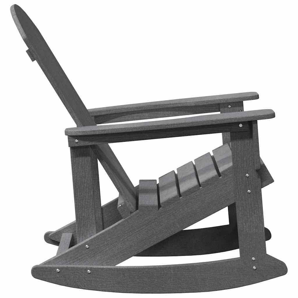 Sdraio Rocking Adirondack 2 pcs Grigio chiaro HDPE